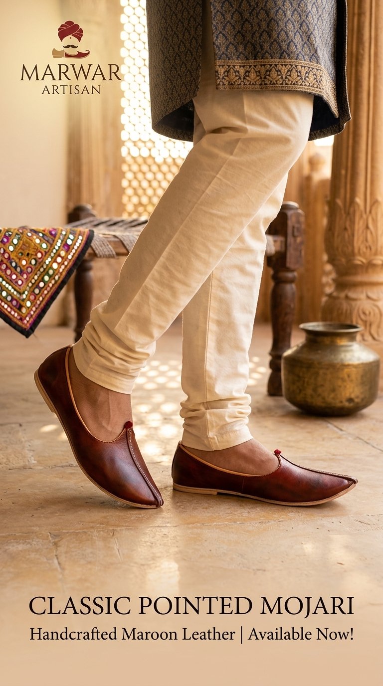 Premium Handcrafted Leather Mojari for Men