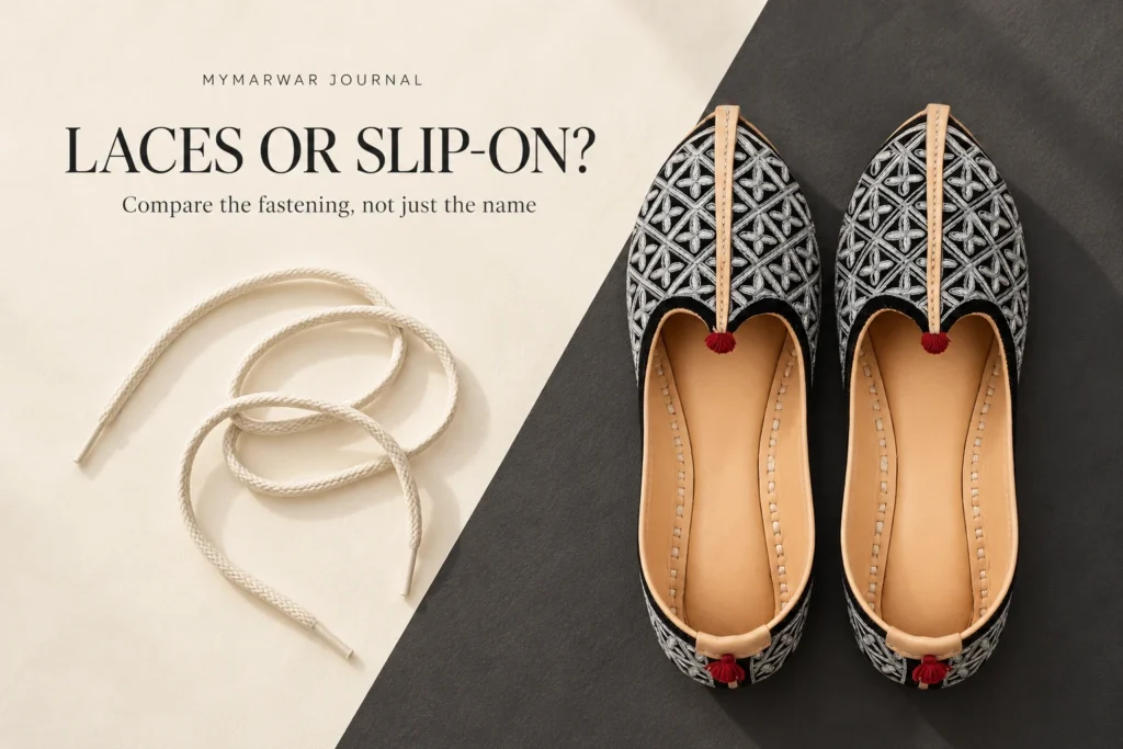 Lace-Up vs Slip-On Jutti: Check Whether the Fastening Is Functional