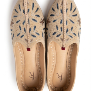 MyMarwar Blue Sprig Rajasthani Jutti for Men